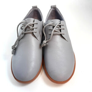 Ponto Womens 9 Pacific Lace Up Oxford Sneakers Gray Recycled Leather #travel #co